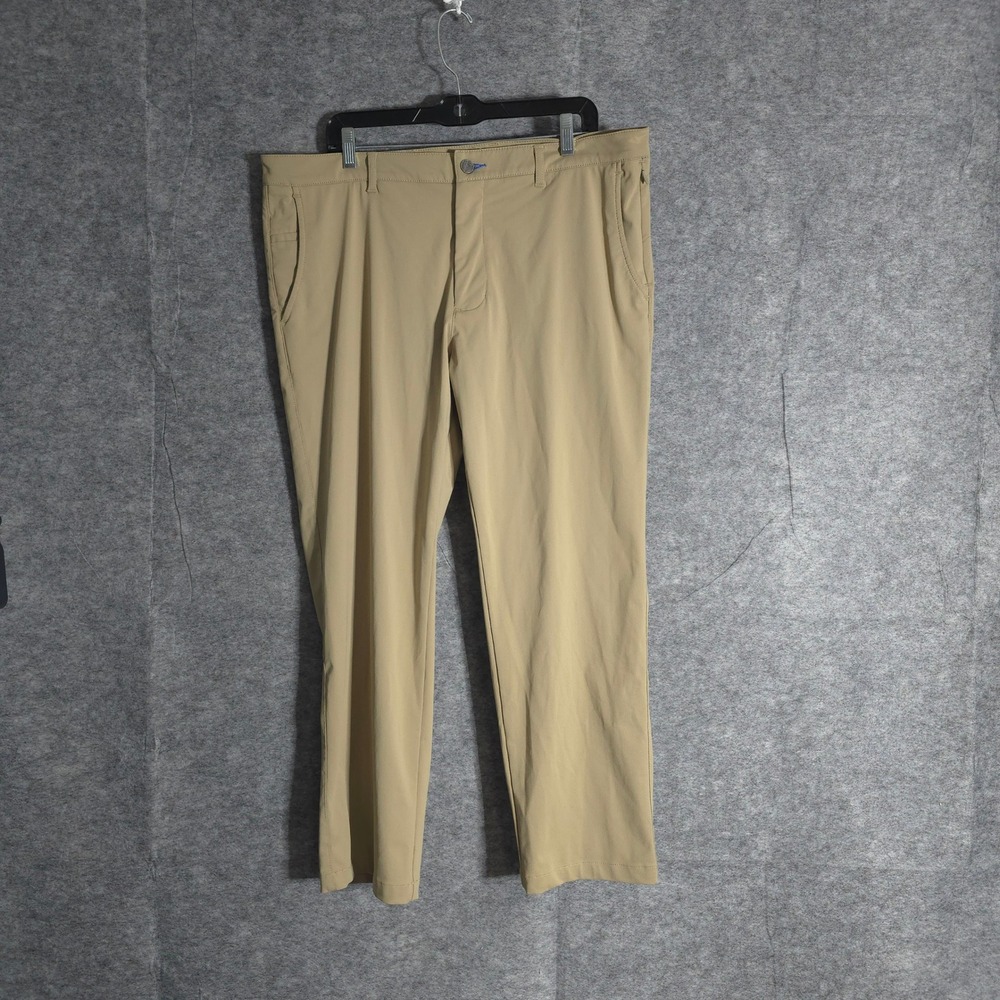 Twillery Performance Golf Pants 38x30 Tailored Fit The Hustle Khaki Chino Sports
